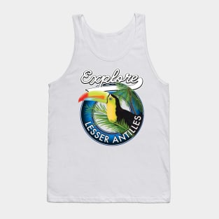 Explore Lesser Antilles Toucan bird. Tank Top